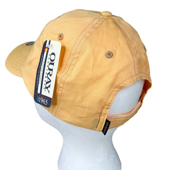 Ouray Snapback Cap The Links Golf Club Ultra Lightweight Cotton Orange New - Picture 5 of 10
